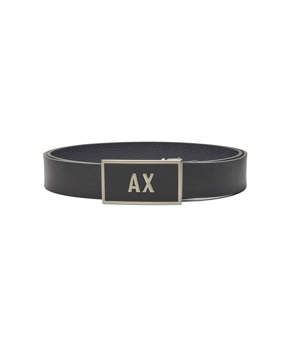 Кожаный двухсторонний ремень Armani Exchange - черный(XM000185 AF11958)
