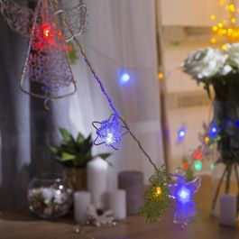 Гирлянда "Нить" с насадками “Рождественская ночь”, 4 м, LED-20-220V, 8 режимов, нить прозрачная, свечение мульти