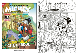 Раскраска по номерам Coloriages mysteres Disney Le Journal de Mickey / Журнал Микки / 9782017285564