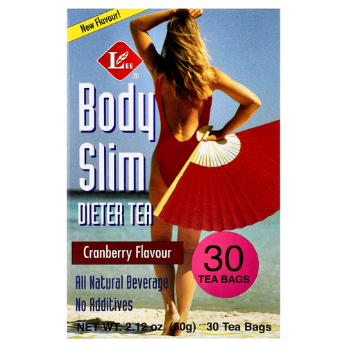 Uncle Lee's Tea, Body Slim Dieter Tea, клюква, 30 чайных пакетиков, 60 г (2,12 унции)