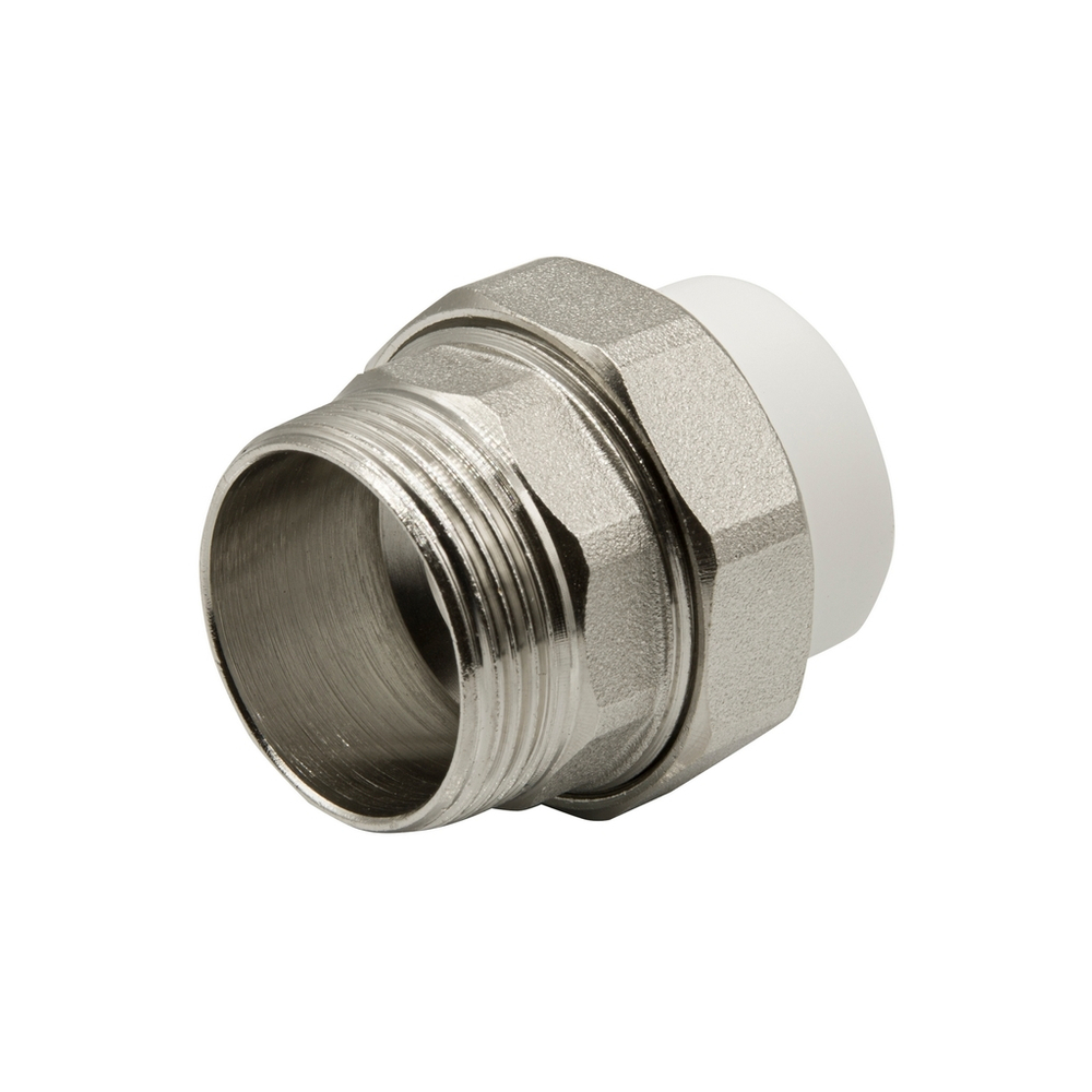 Муфта комб. разъемная, нар 32х1 1/4" EVER® БЕЛЫЙ штрихкод (Россия)
