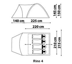 Палатка RINO 4 (цвет woodland)