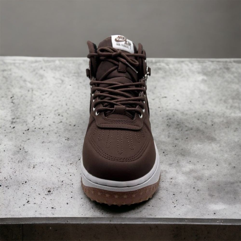 Nike Air Force 1 Anthracite • Duckboot Brown