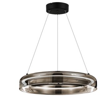 Светильник подвесной LED 36W 3000K SL6019.333.01 чёрный/дымчатый Foray ST-Luce
