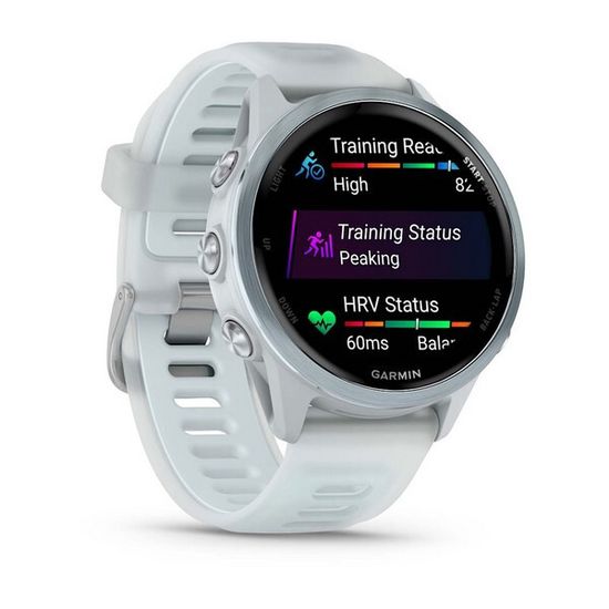 Garmin Forerunner 570 42 мм Алюминий облачно-голубой с полупрозрачным ремешком белого/облачно голубого цвета