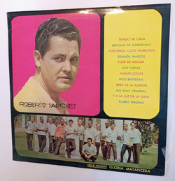 Винтажная виниловая пластинка LP Roberto Sanchez Con El Conjunto Gloria Matancera Boleros En La Voz De Roberto Sanchez (Cuba)