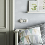 Ретро выключатель/переключатель одноклавишный (белый матовый/хром) Werkel W5812050 / 1 Группа света, проходной