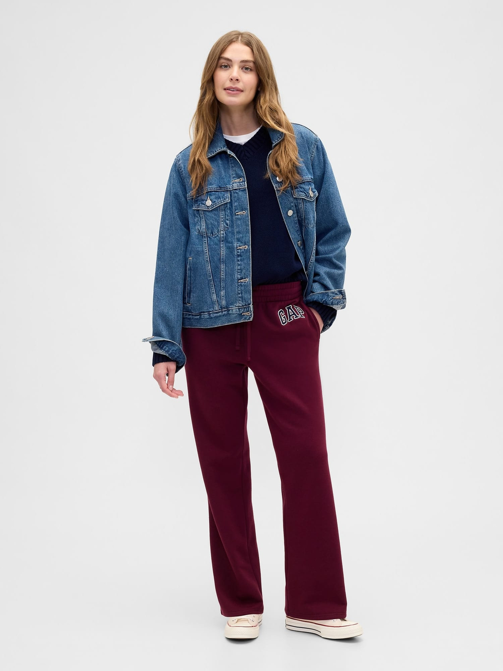 Флисовые спортивные брюки с логотипом Gap Bootcut - GAP