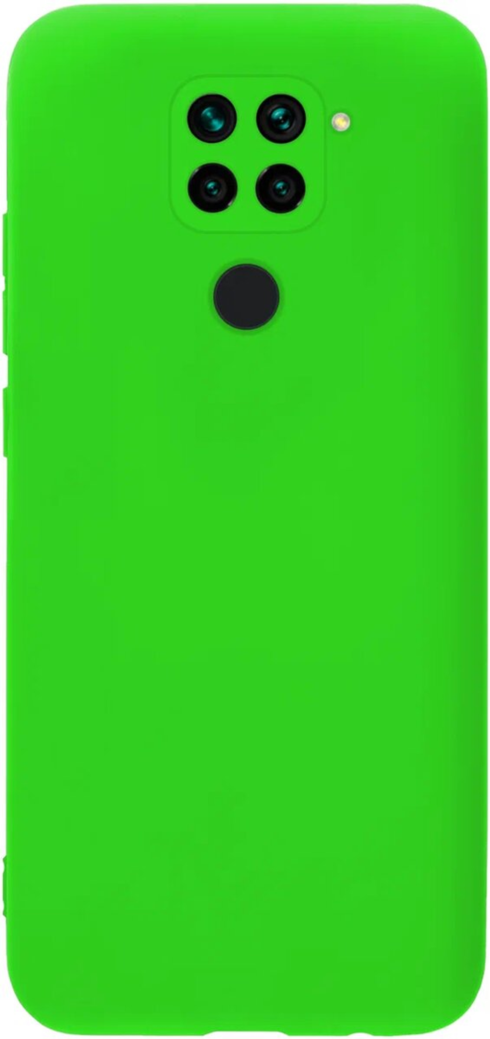Мягкий Soft Touch чехол из силикона для XIAOMI REDMI NOTE 9 (не PRO / S!) и REDMI 10X с бархатной подкладкой