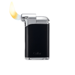 Зажигалка трубочная Colibri Pacific с тампером, черный-оружейная сталь