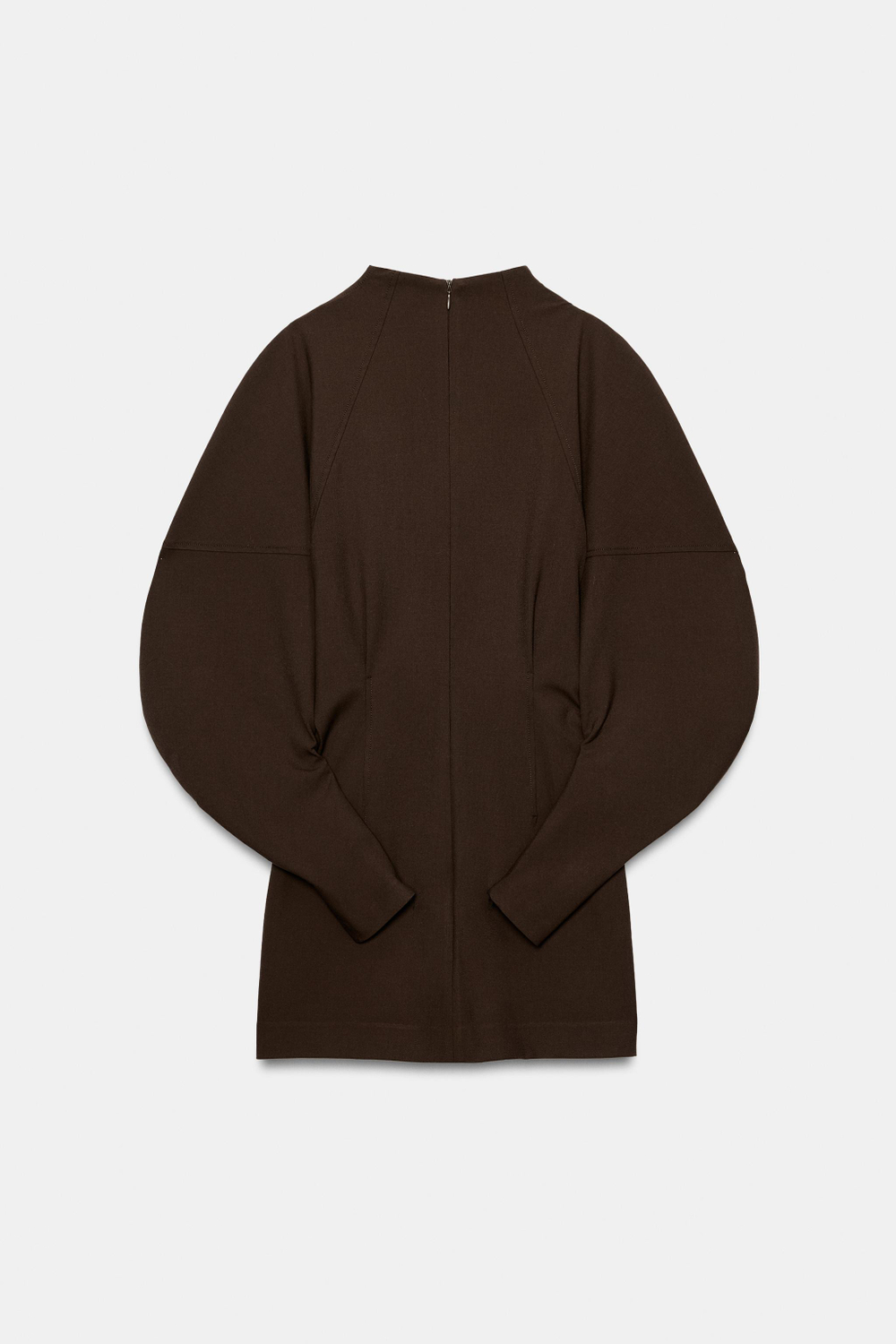 МИНИ-ПЛАТЬЕ С ОБЪЁМНЫМИ РУКАВАМИ — ZARA