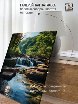 Картина Лазурная симфония на стену 50x70см 1шт.