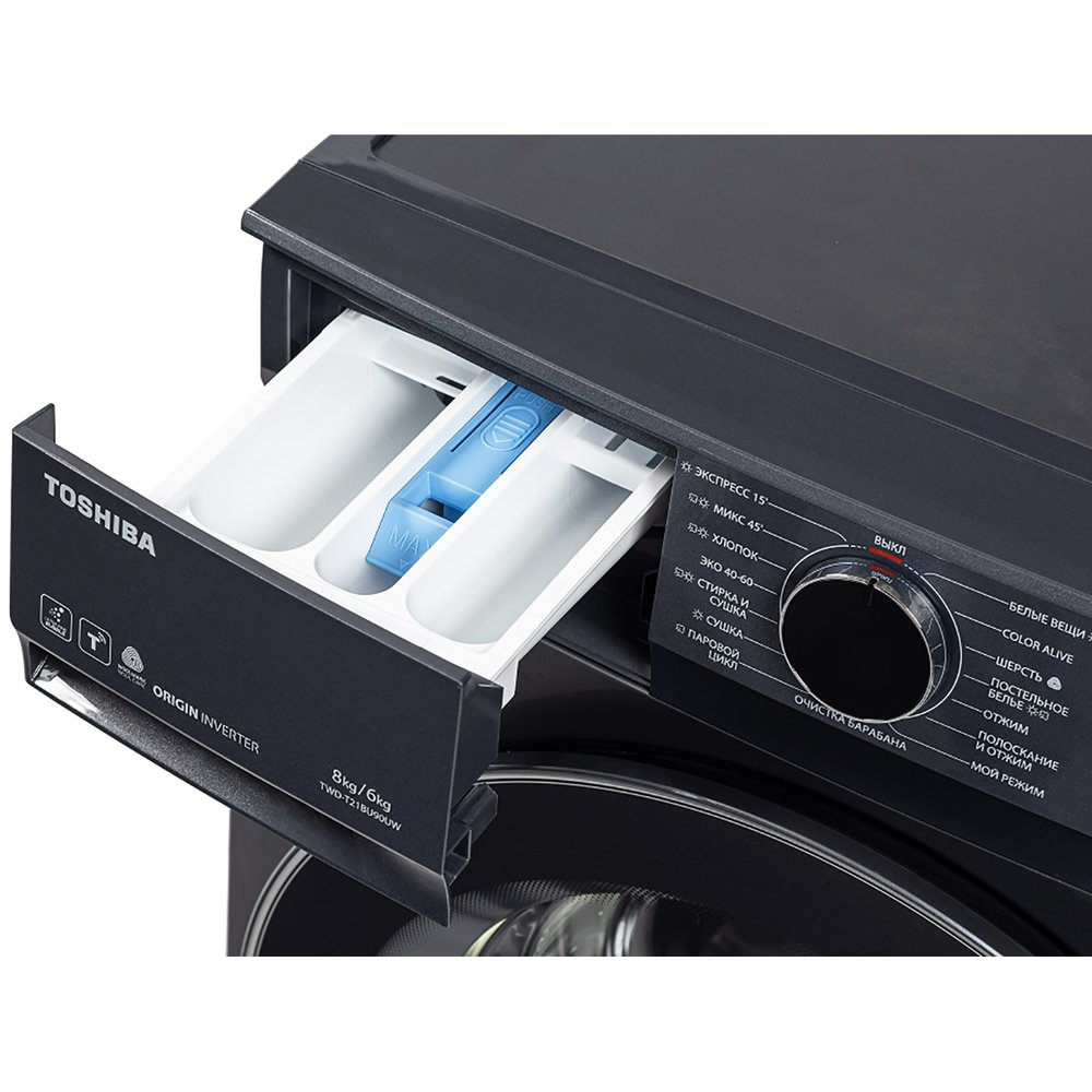 Стирально-сушильная машина Toshiba TWD-T21BU90UWRU(MG)
