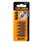 TOLSEN (TT20279) Набор вставок (бит) торцевых 1/4", Torx, T30, 25 мм, 5 предметов