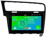 Магнитола для Volkswagen Golf 7 2012-2020 - Airoc 2K AU-3715B (рамка черная) на Android 13, Быстрейшая, SIM-слот