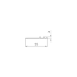 Карниз горизонтальный SLD.Scope 35/3/3200 rail BL (3,2 м)