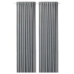 Комплект штор IKEA SANDSVINGEL (САНДВЕДЕЛ), Серый, 135x250 см, 2 шт