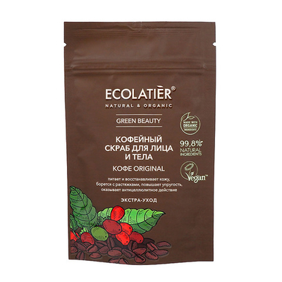 ECOLATIER Кофейный скраб Кофе Original