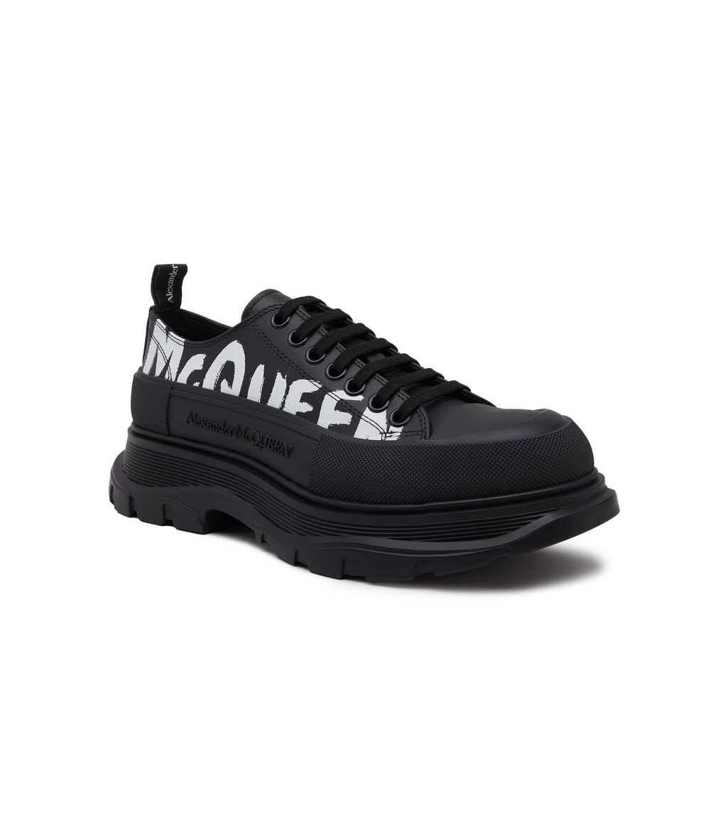 Кожаные кроссовки Alexander McQueen - черный(711108 WIAT6)