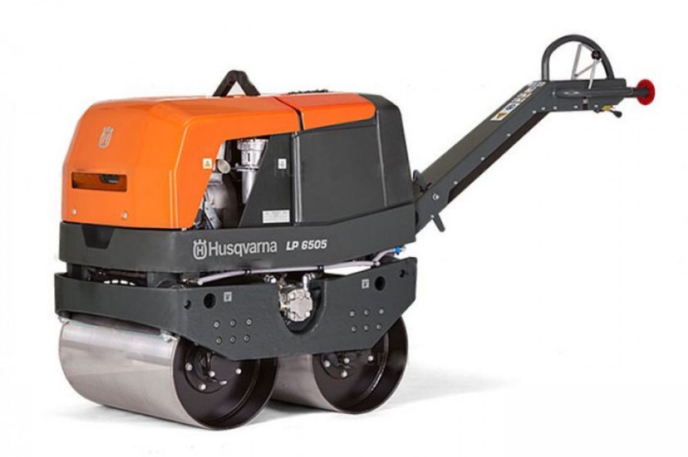 Виброкаток ручной двухвальцовый Husqvarna LP 6505 E – [765 кг / Hatz 1D42S]
