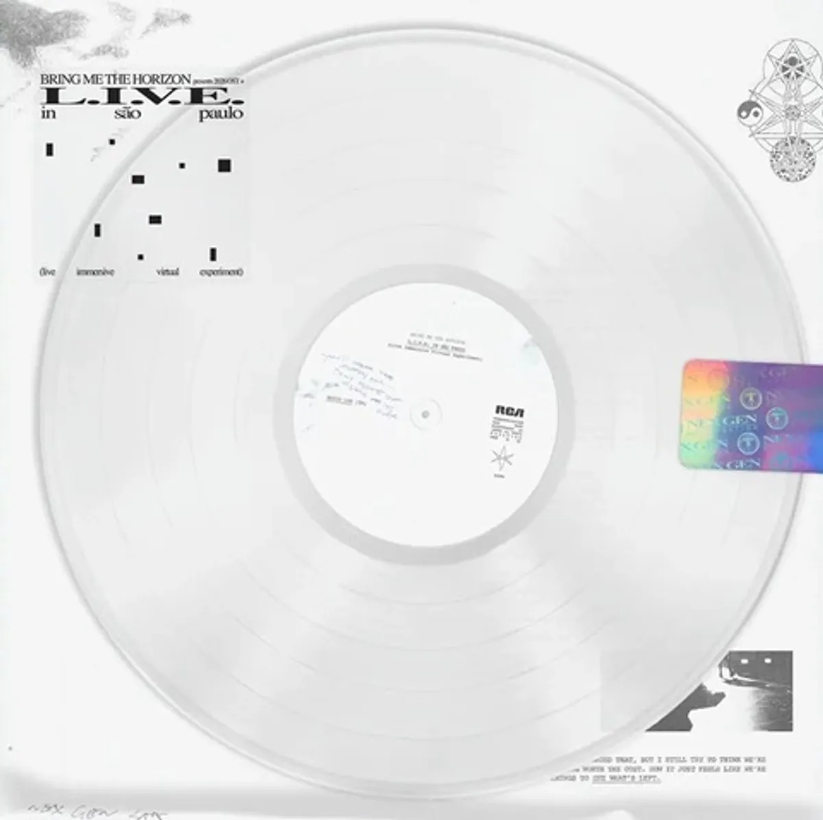 Виниловая пластинка. Bring Me The Horizon - L.I.V.E. In Sao Paulo (Crystal Clear Vinyl)