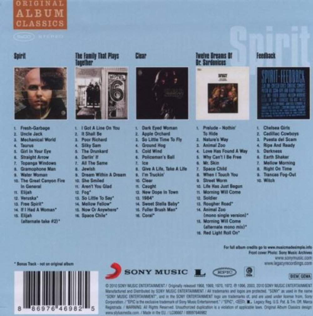 Spirit / Original Album Classics (5CD)