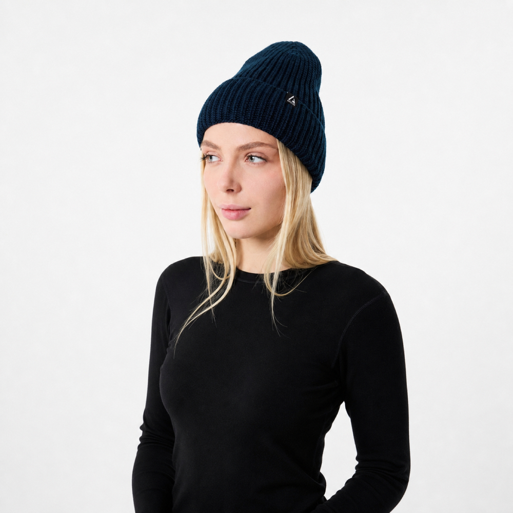 Шапка Apscale Lodge Dark Blue на флисе
