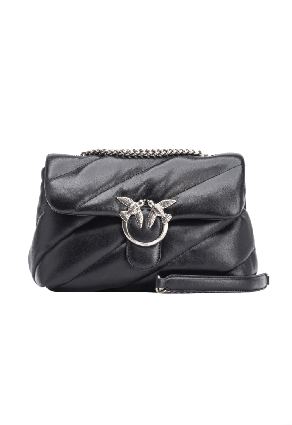 CLASSIC LOVE BAG PUFF QUILT - black/silver