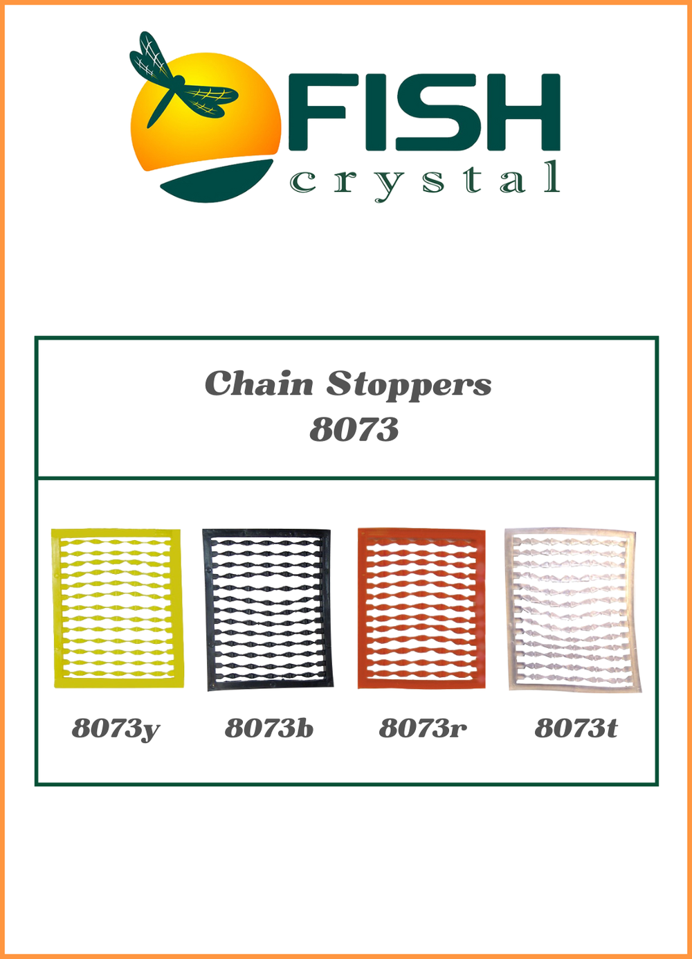 Мягкий стопор рыболовный Fish Crystal на рамке для бойлов Chain Stoppers 8073 черный ( 5 упаковок )