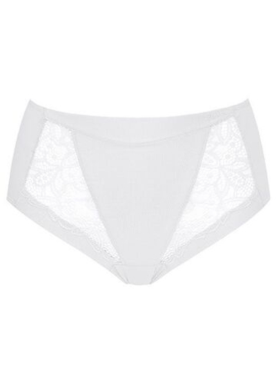 Трусики-слип с высокой линией талии Belle Cotton (Размер: XL) (Цвет: белый)