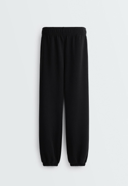 OYSHO Брюки Jogger свободного кроя из модала с начесом, черный