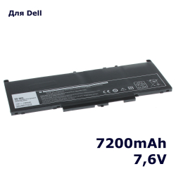 Аккумуляторная батарея AnyBatt 7200mAh для ноутбука Dell Latitude J60J5 (7.6В)