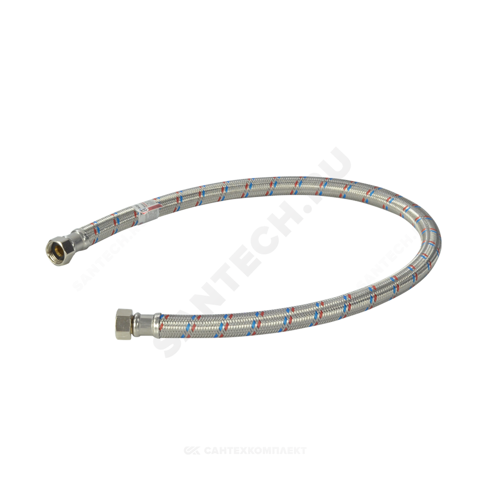 Подводка гибкая для воды нержавеющая оплетка ГИГАНТ 1/2" г-г L=1.5м AQUALINE 04937