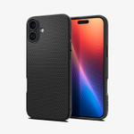 Чехол Spigen Liquid Air, matte black - iPhone 16