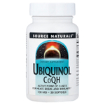Source Naturals, Убихинол, коэнзим QH, 100 мг, 30 мягких таблеток