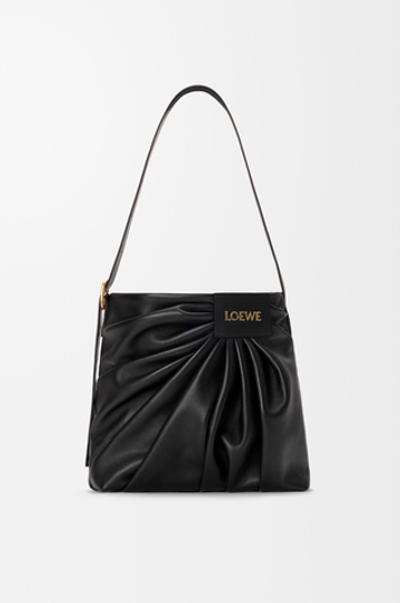 Loewe Сумка-тоут Draped из мягкой овечьей кожи наппа, черный