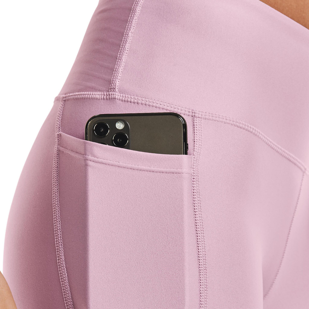 Женские теннисные брюки Under Armour Heatgear Hi Ankle Tight Women - Pink