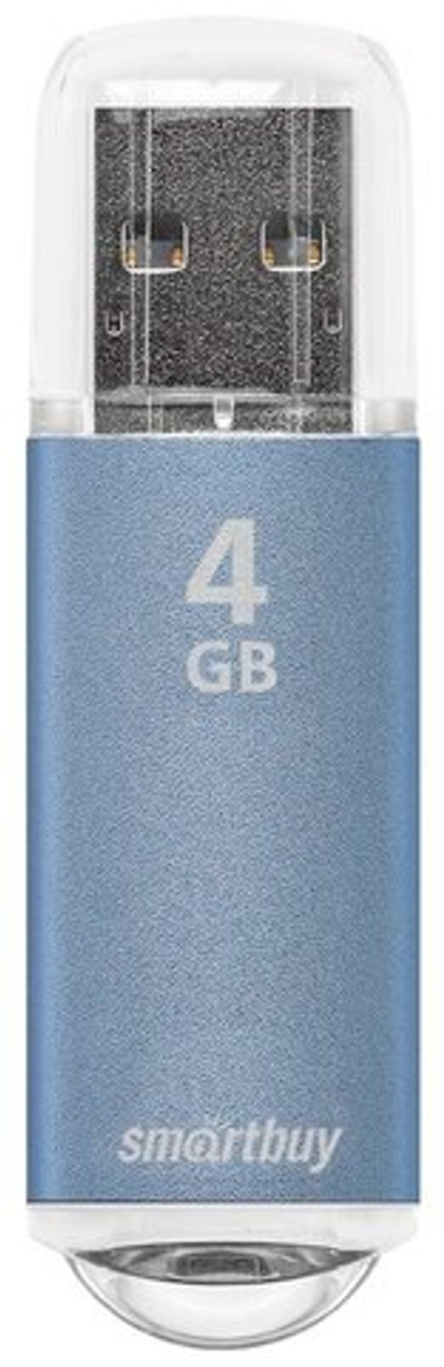 USB флеш накопитель 4 Gb SmartBuy V-Cut Blue, голубой (SB4GBVC-B)