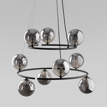 Подвесной светильник со стеклянными плафонами 9*G9 6845 графит Anabelle TK Lighting