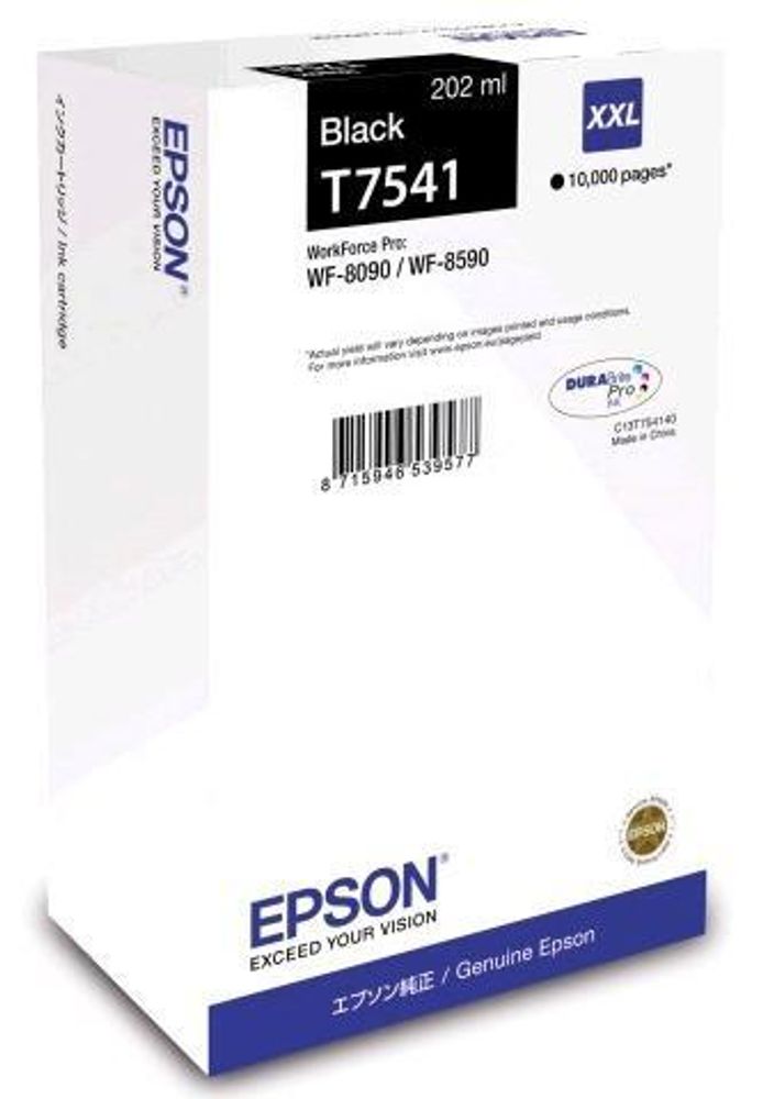 Картридж EPSON T7541 черный экстраповышенной емкости для WF-8090/8590