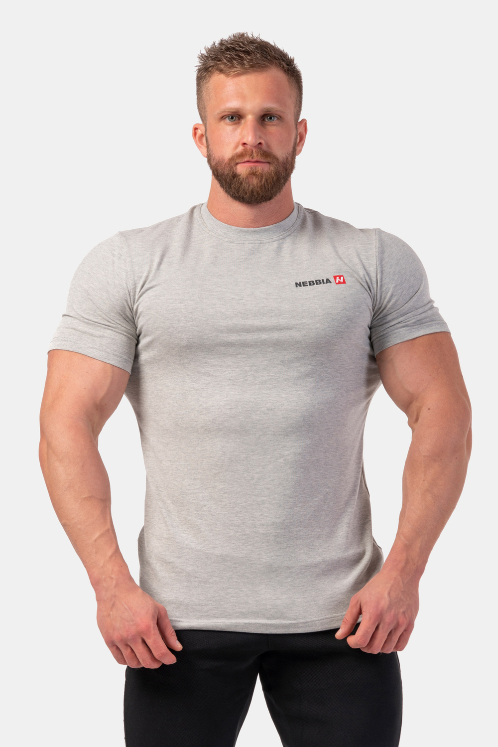 Футболка MINIMALIST LOGO NEBBIA T-SHIRT 291 Серая