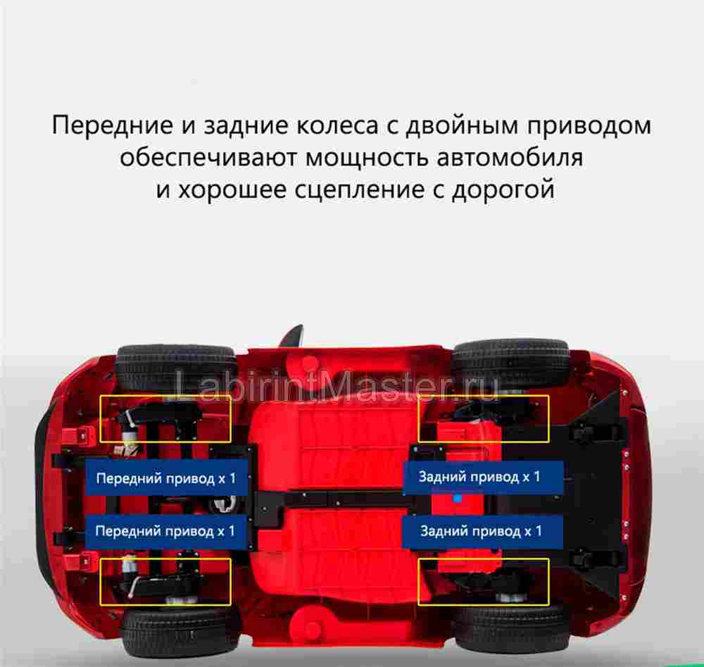 Детский электромобиль "Maserati GC-SPORT", S302, серый