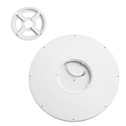 7659/32L MITRA LED SN 551 Светильник пластик/белый LED 32Вт 3000/4000K D400 IP40 ALFA WHITE