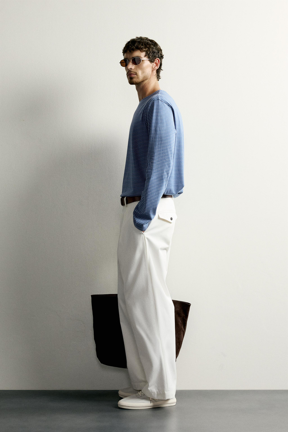 ЖАККАРДОВАЯ ФУТБОЛКА В ПОЛОСКУ — ZARA · 1887/305