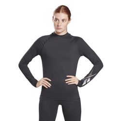 Женская теннисная футболка (dł. Рукава) Reebok Thermowarm Touch Graphic Base Layer - black