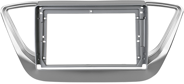 Магнитола для Hyundai Solaris 2 2017-2020 (штатная КЗВ, рамка серебро) - Teyes CC4L монитор 9" IPS, Android 14, Быстрая, Snapdragon 662, CarPlay, 4G SIM-слот