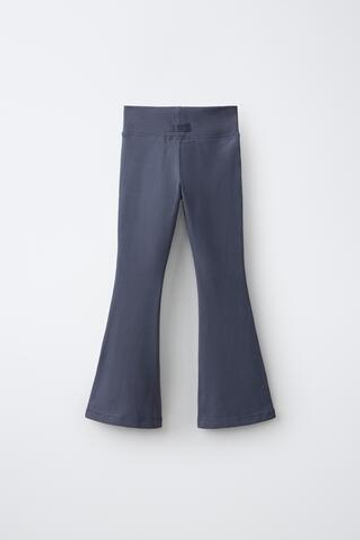 ZARA ОДНОТОННЫЕ ЛЕГИНСЫ FLARE, СИНИЙ