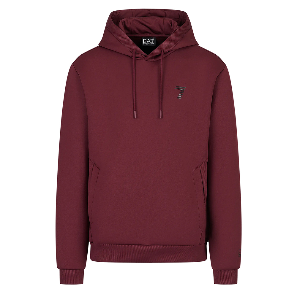 Мужская теннисная кофта EA7 Man Jersey Sweatshirt - windsor wine