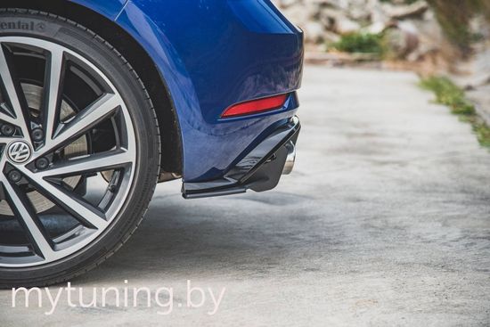 Сплиттеры бампера заднего боковые для VOLKSWAGEN Golf VII R 17-20