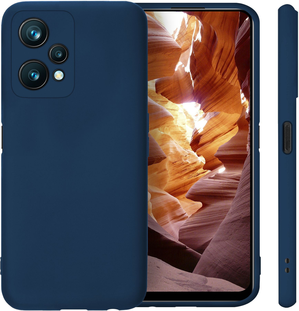 Мягкий Soft Touch чехол из силикона для REALME 9 PRO 5G (не PLUS!) / REALME 9 5G с бархатной подкладкой